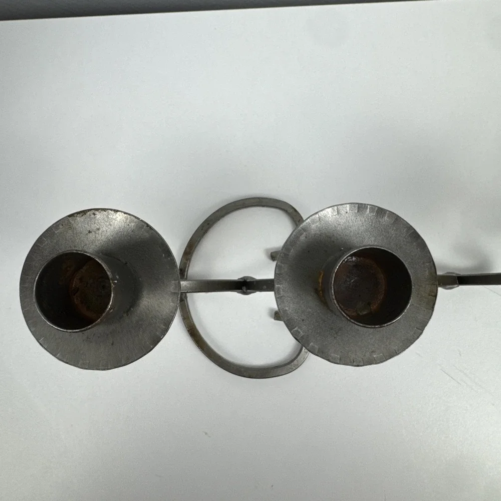 Vtg 80s Dalagruppen Sweden Wrought Iron 4 Taper Candle‎ Holder Scandinavian